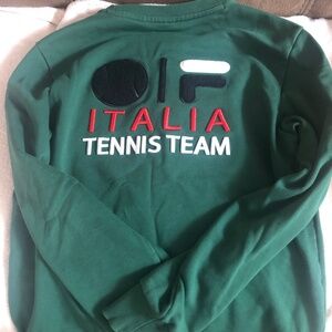 FILA Italia tennis team embroidered sweater